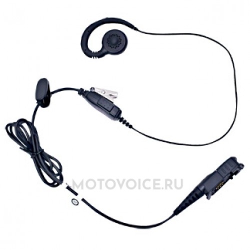 Наушник  PMLN5727 с поворотным креплением за ухо и микрофоном и PTT/VOX для Motorola